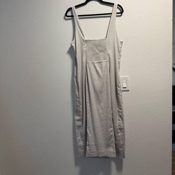 Anthropologie Linen Midi Dress with Button Accents - Picture 4 of 9